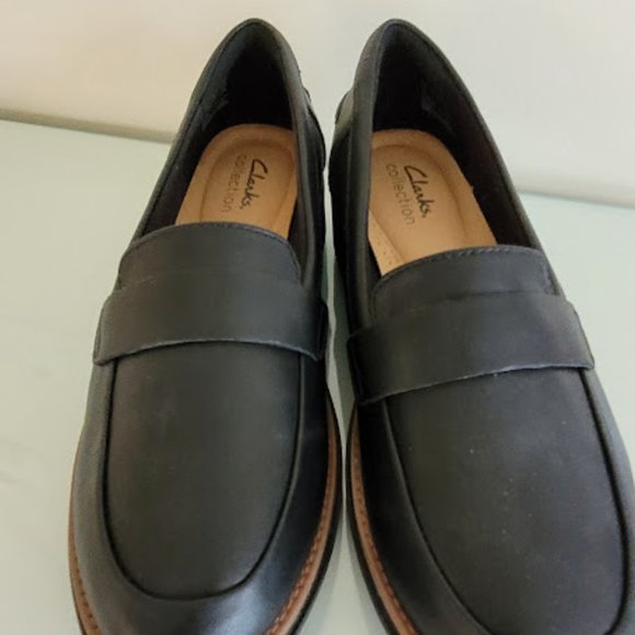 Clarks Black Loafer, 8.5M - Picture 3 of 10